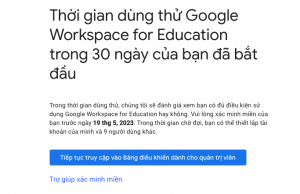 Hướng dẫn đăng ký dịch vụ email giáo dục Google Workspace for Education ...